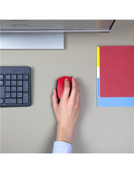 Беcпроводная мышь Logitech M171, Красный