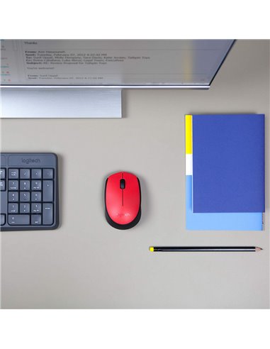 Mouse Wireless Logitech M171, Roșu