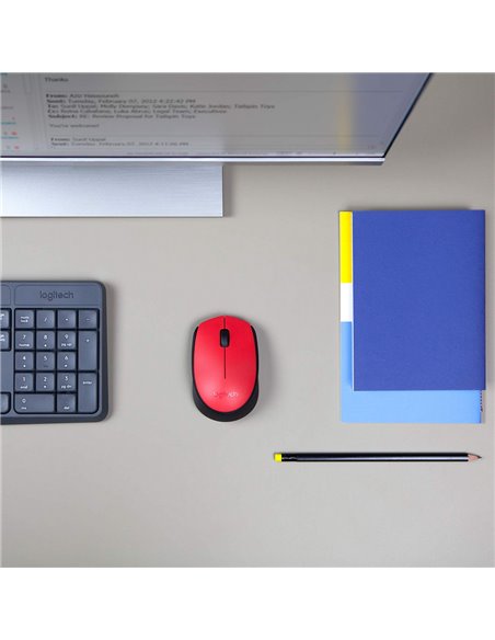 Беcпроводная мышь Logitech M171, Красный