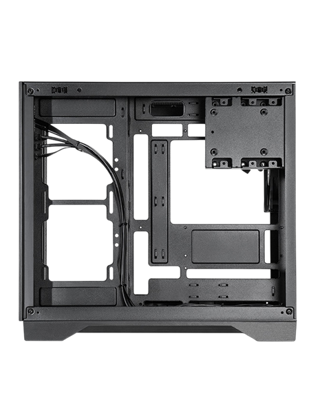 Компьютерный корпус Chieftec Visio Air, Mini-Tower, Без блока питания, Чёрный