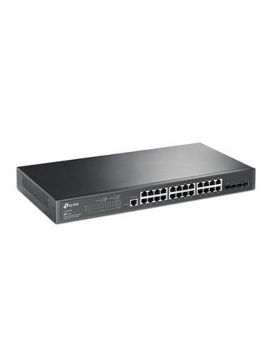 Сетевой коммутатор TP-LINK TL-SG3428, 24x 10/100/1000 Мбит/с, 4x SFP