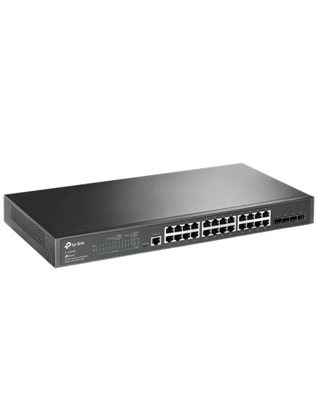 Сетевой коммутатор TP-LINK TL-SG3428, 24x 10/100/1000 Мбит/с, 4x SFP