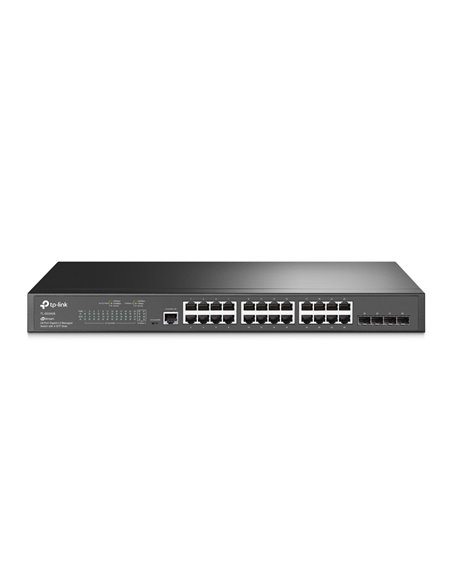 Switch de rețea TP-LINK TL-SG3428, 24x 10/100/1000 Mbps, 4x SFP