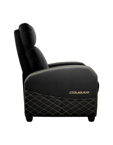Scaun Gaming Cougar Ranger Elite, Țesătură, PU Piele, Auriu