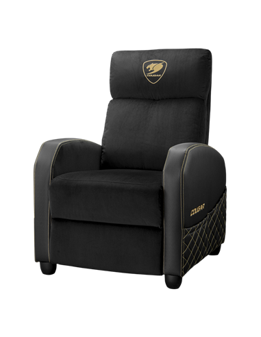 Scaun Gaming Cougar Ranger Elite, Țesătură, PU Piele, Auriu