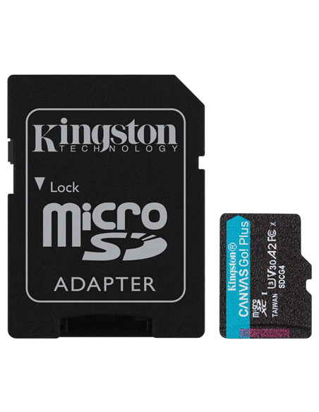 Карта памяти Kingston Canvas Go! Plus, 128Гб (SDCG4/128GB)