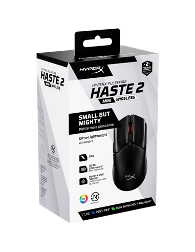 Игровая мышь HyperX Pulsefire Haste 2 mini, Чёрный