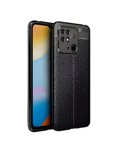 Husă Xcover Xiaomi RedMi 10C - Leather, Negru 2