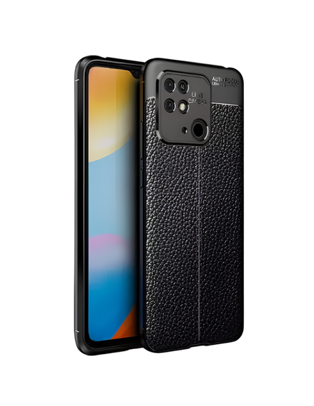 Husă Xcover Xiaomi RedMi 10C - Leather, Negru