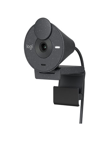 Веб-камера Logitech BRIO 300, Full-HD 1080P, Серый