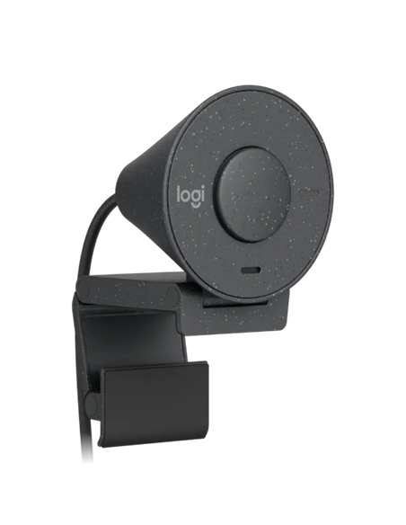 Cameră Web Logitech BRIO 300, Full-HD 1080P, Gri