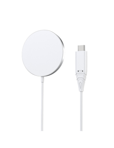 Încărcător wireless Choetech H046 + T518-F, 15 W, Alb