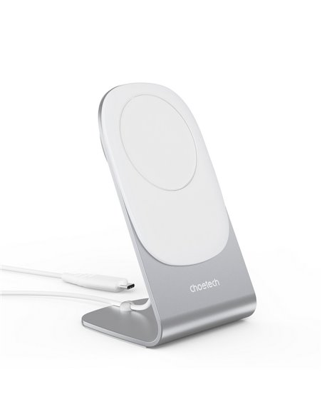 Încărcător wireless Choetech H046 + T518-F, 15 W, Alb
