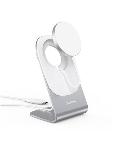 Încărcător wireless Choetech H046 + T518-F, 15 W, Alb