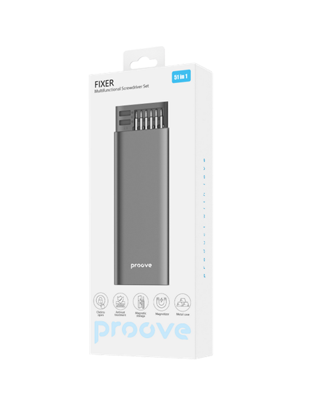 Набор отверток Proove Fixer 51in1, Серый
