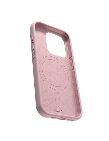 Чехол Etteri Silicone Mag case для iPhone 16 Pro Max, Light Pink