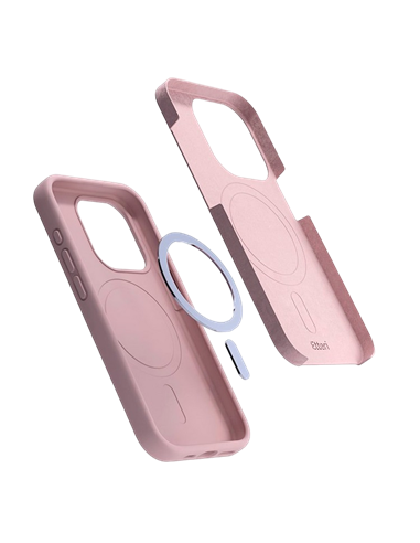 Чехол Etteri Silicone Mag case для iPhone 16 Pro Max, Light Pink