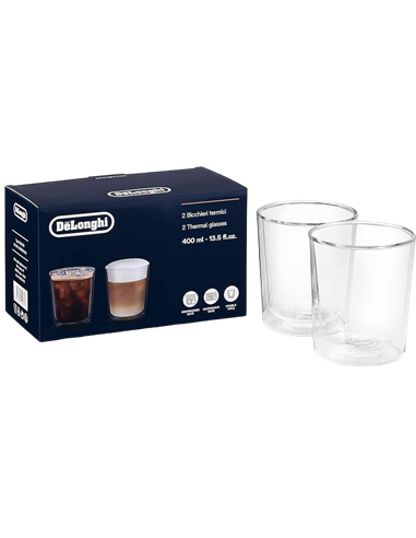 Set de pahare DeLongh DLSC318, 400 ml, 2 buc, Transparent
