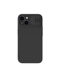Husă Nillkin iPhone 14 Plus, CamShield Silky Silicone, Negru