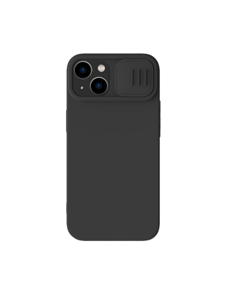 Чехол Nillkin iPhone 14 Plus, CamShield Silky Silicone, Чёрный