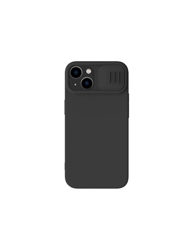 Чехол Nillkin iPhone 14 Plus, CamShield Silky Silicone, Чёрный