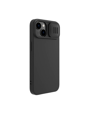 Husă Nillkin iPhone 14 Plus, CamShield Silky Silicone, Negru