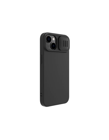 Чехол Nillkin iPhone 14 Plus, CamShield Silky Silicone, Чёрный