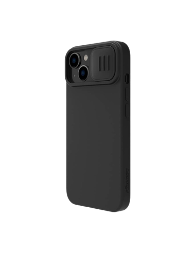 Чехол Nillkin iPhone 14 Plus, CamShield Silky Silicone, Чёрный