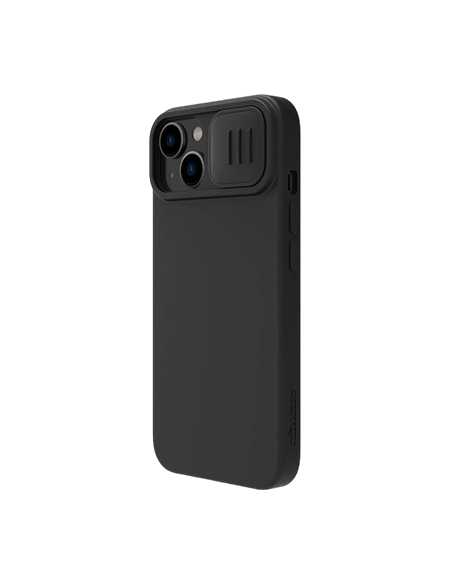 Чехол Nillkin iPhone 14 Plus, CamShield Silky Silicone, Чёрный
