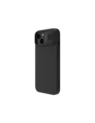 Чехол Nillkin iPhone 14 Plus, CamShield Silky Silicone, Чёрный