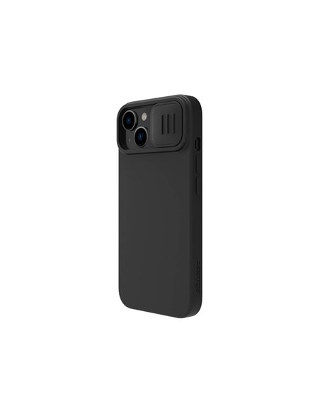 Husă Nillkin iPhone 14 Plus, CamShield Silky Silicone, Negru