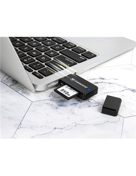Cititor de carduri Transcend TS-RDF5, USB Type-A, Negru