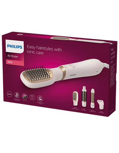 Фен-щётка PHILIPS BHA310/00, 800 Вт, Розовый
