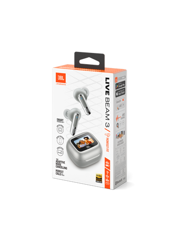 Наушники JBL LIVE Beam 3, Серебристый