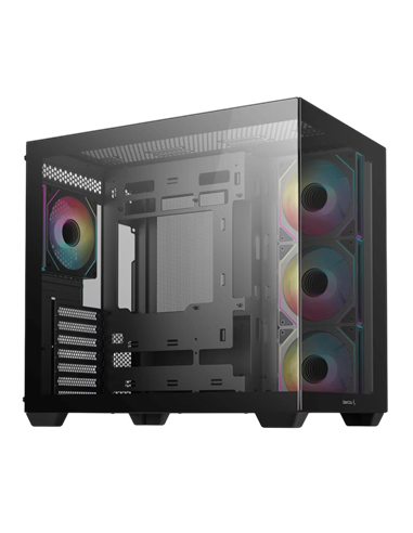 Carcasă PC Deepcool CG530 4F, Midi-Tower, Fără PSU, Negru