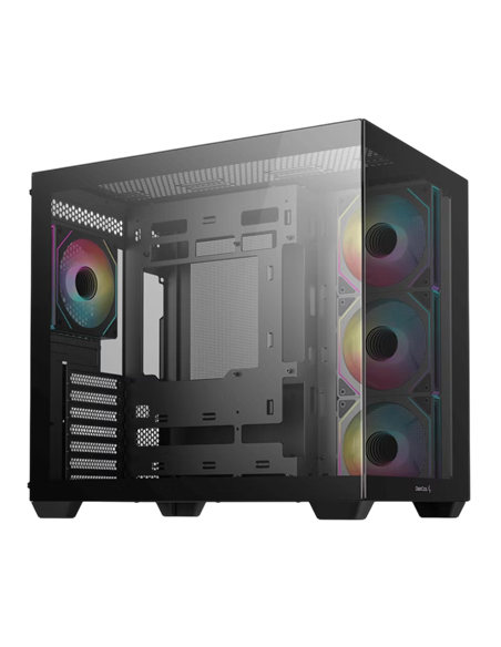 Carcasă PC Deepcool CG530 4F, Midi-Tower, Fără PSU, Negru