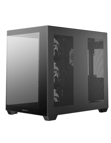 Компьютерный корпус Deepcool CG530 4F, Midi-Tower, Без блока питания, Чёрный