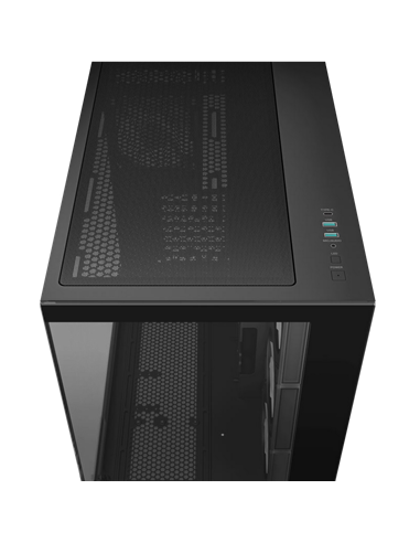 Carcasă PC Deepcool CG530 4F, Midi-Tower, Fără PSU, Negru