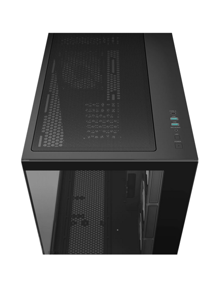 Компьютерный корпус Deepcool CG530 4F, Midi-Tower, Без блока питания, Чёрный