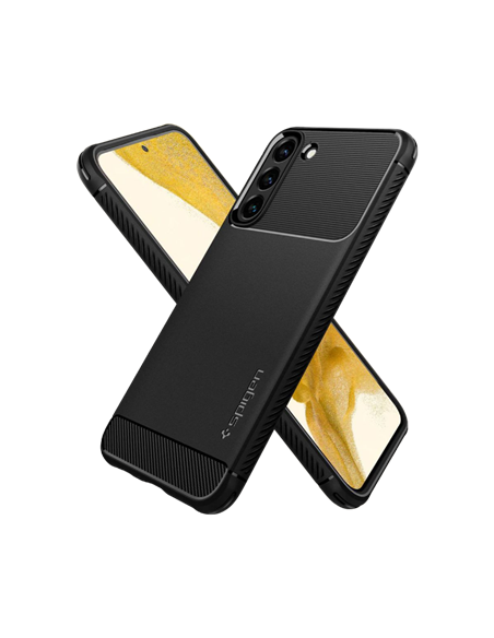 Husă Spigen Samsung S22, Rugged Armor, Negru mat