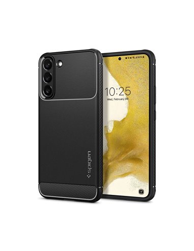 Husă Spigen Samsung S22, Rugged Armor, Negru mat