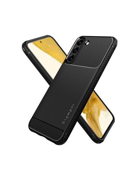 Чехол Spigen Samsung S22, Rugged Armor, Матовый черный