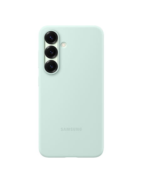 Husă Samsung Silicone Cover pentru Galaxy S25, Mentă