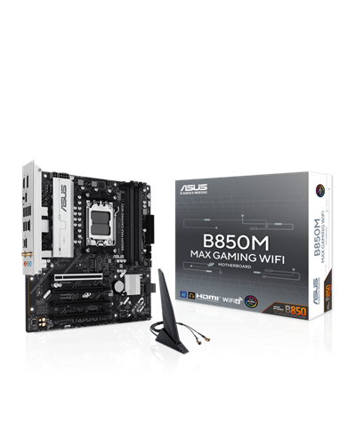 Placă de bază ASUS B850M MAX GAMING WIFI, AM5, AMD B850, Micro-ATX