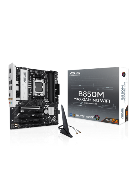 Материнская плата ASUS B850M MAX GAMING WIFI, AM5, AMD B850, Micro-ATX