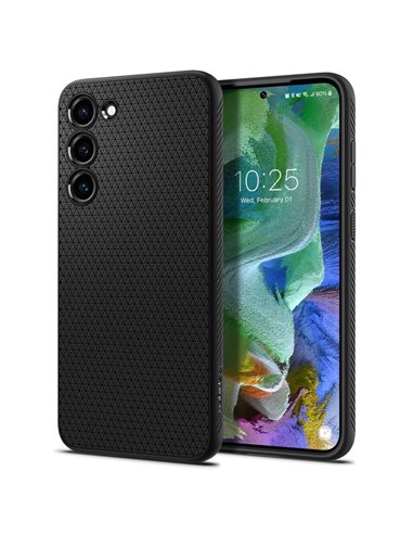 Husă Spigen Samsung S23+, Liquid Air, Negru mat