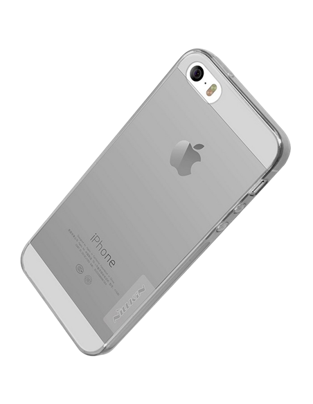 Husă Nillkin iPhone SE/5S/5 - Ultra thin TPU - Nature, Gri