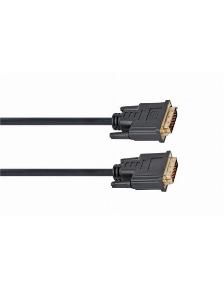 Cablu Video Cablexpert CC-DVI2-BK-15, DVI-D (M) - DVI-D (M), 4,5m, Negru