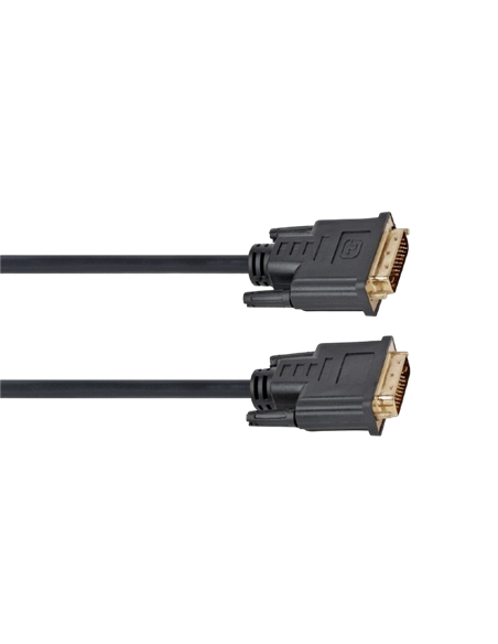 Cablu Video Cablexpert CC-DVI2-BK-15, DVI-D (M) - DVI-D (M), 4,5m, Negru