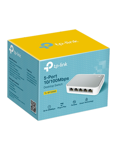 Сетевой коммутатор TP-LINK TL-SF1005D, 5x 10/100 Мбит/с